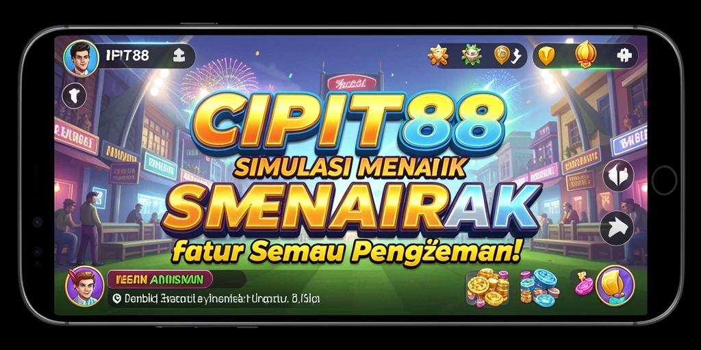 Tangkapan layar utama CIPIT88 menunjukkan gameplay simulasi yang mengasyikkan.