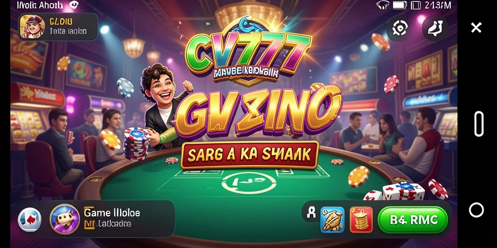 Tampilkan gameplay menarik dari CV777 dalam Casino APK.