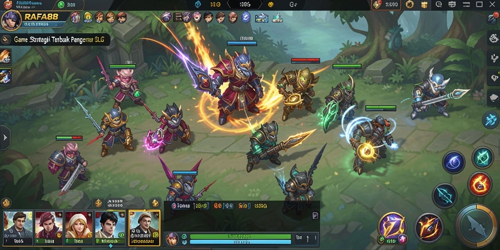 Tampilan gameplay SLG yang menegangkan dan strategis.