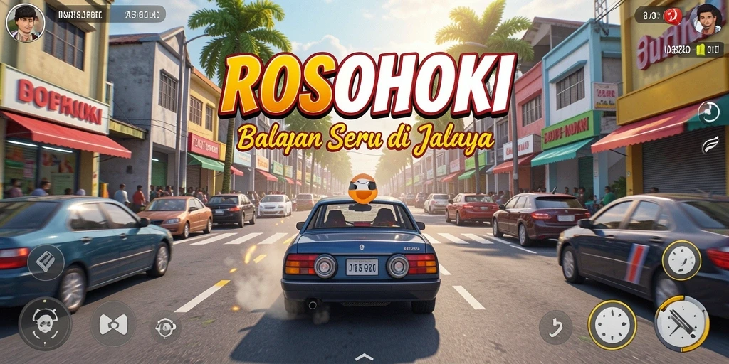 Gameplay balapan seru dengan grafis menakjubkan di ROSOHOKI.